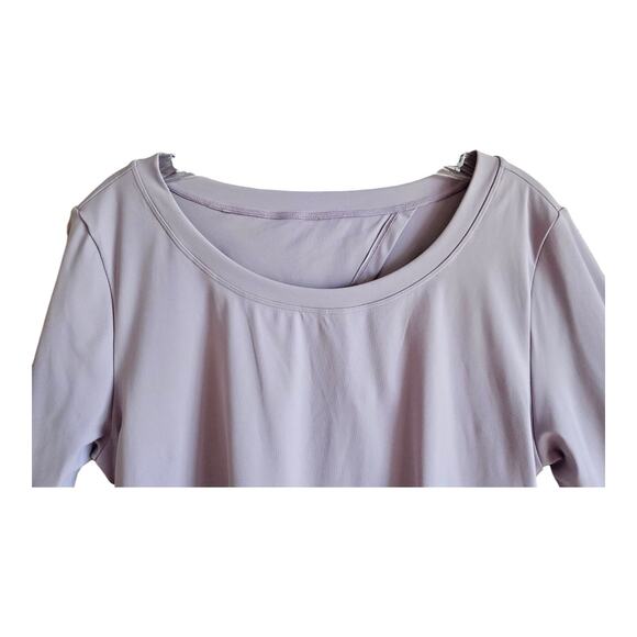 HALARA Women XL Top Pink Purple Long Sleeve Activewear Keyhole Back Tie NEW NWT - Picture 3 of 9